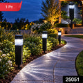 Solar Led Garden Pathway Light With Ground Stake And Ribbed Diffuser (1 Pc)