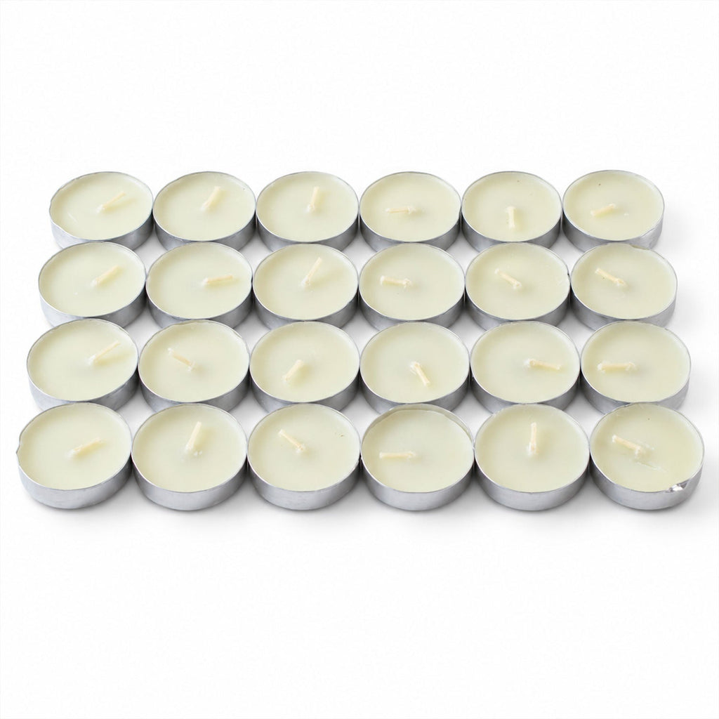 Decorative Wax Tealight Candles For Home Party And Wedding Decor (24 Pc Set)