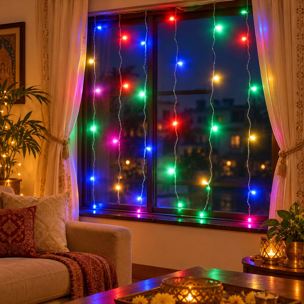 Multicolor Led String Light Series For Diwali And Festival Decor (9 Mtr)
